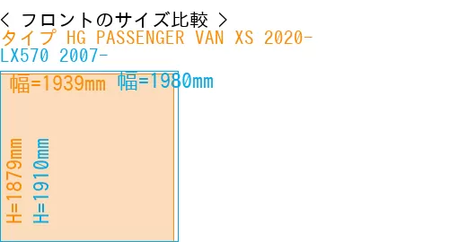 #タイプ HG PASSENGER VAN XS 2020- + LX570 2007-